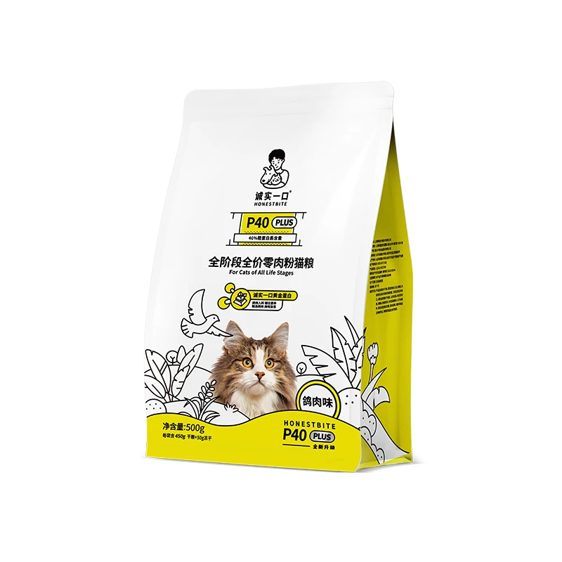 诚实一口P40 PLUS全阶段全价猫粮鸽肉味500g*1包