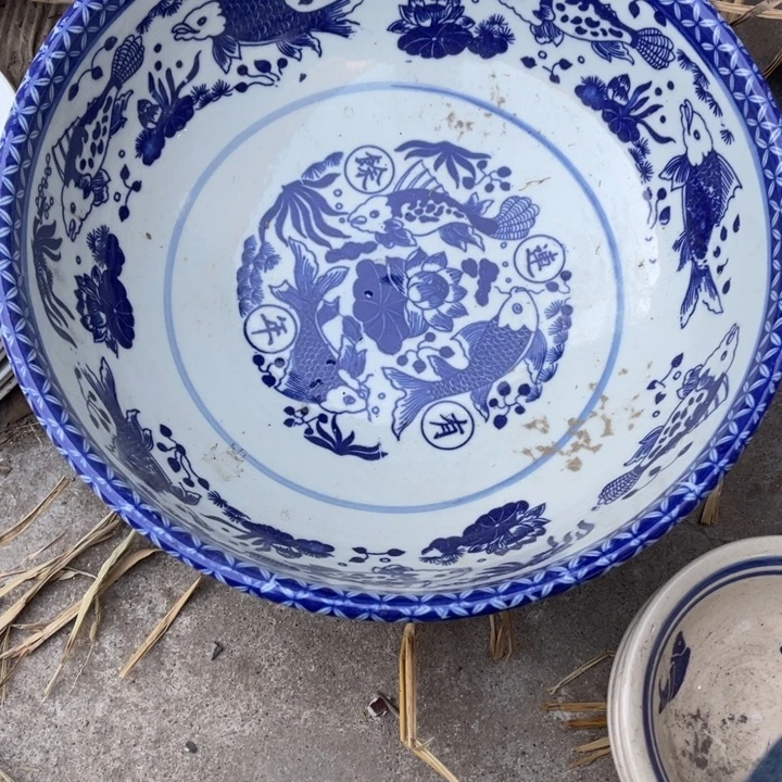 明***洁瓷其他青花大盆直径30