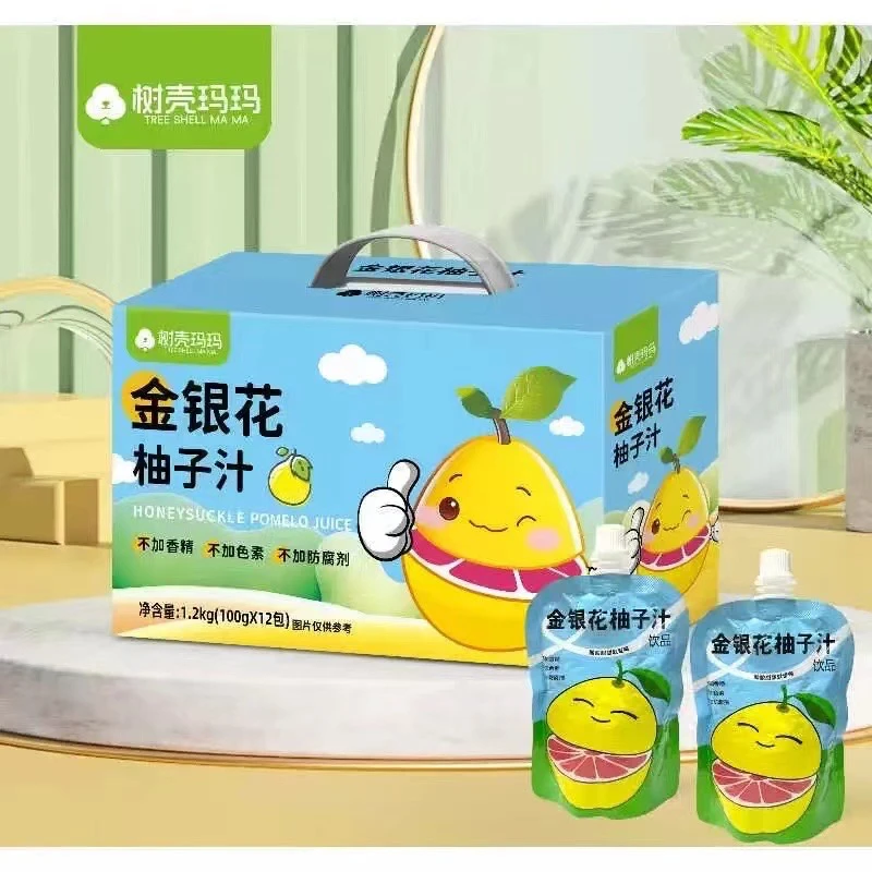金银花柚子汁一箱100ml*12包饮品