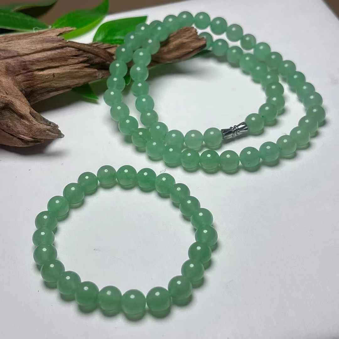 《老猪严选》TDL-004天然东陵玉套装约8mm拍一发二多样性发其一