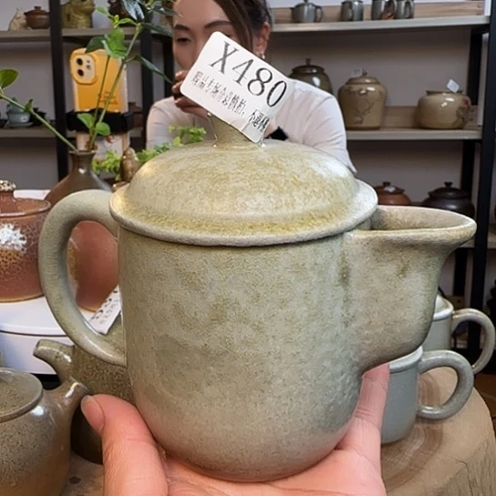 用****8纯柴烧手工办公宝瓶微暇