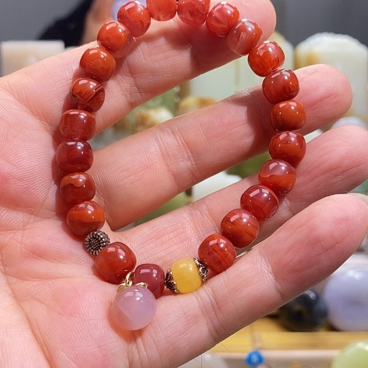 手链未镶嵌南红玛瑙