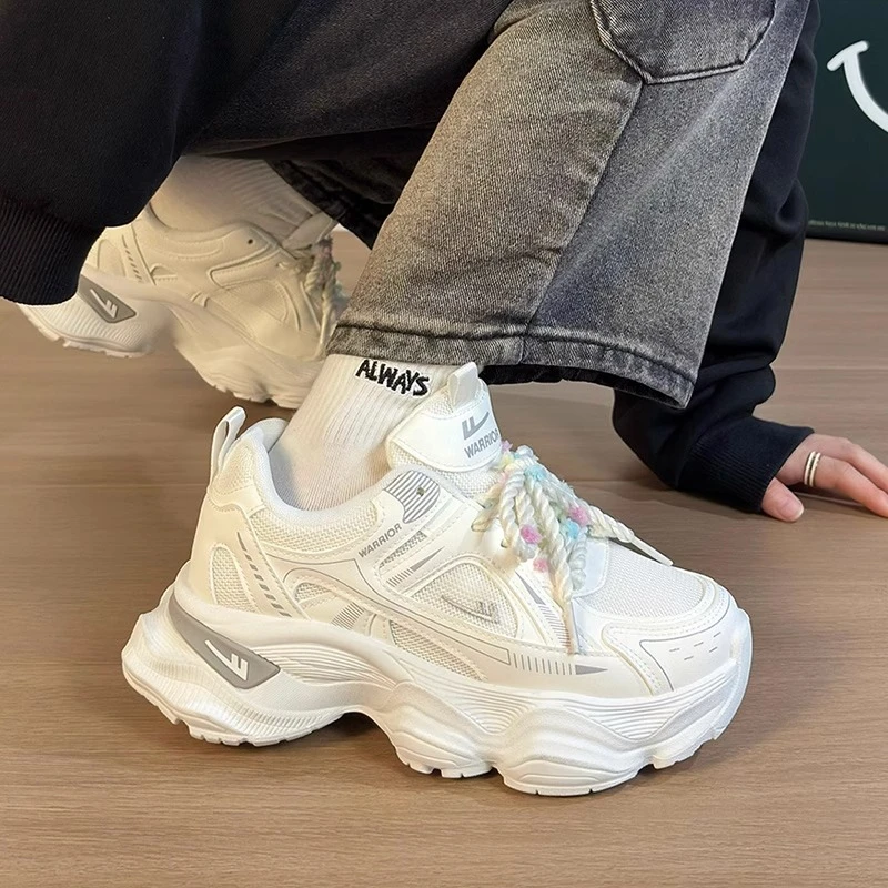 回力2025夏季新款潮流鞋子老爹鞋女ins夏季透气增高时尚休闲鞋子