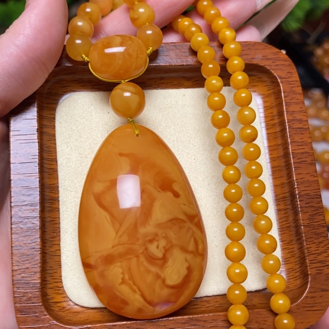 【闪购商品】蜜蜡颈饰未镶嵌项链