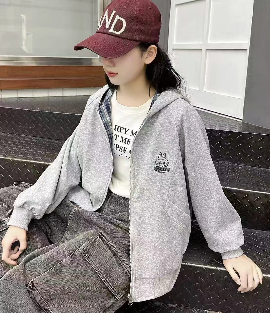 HT8801-格子两面穿外套