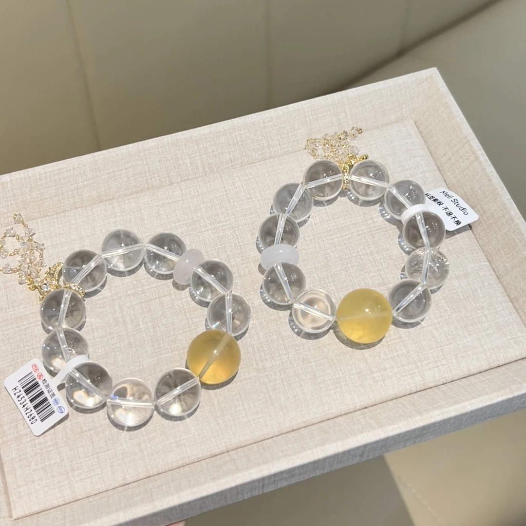 「拍2件99*2」4534 高净体白水16mm+顶住黄水20+ 水晶多样性发其一