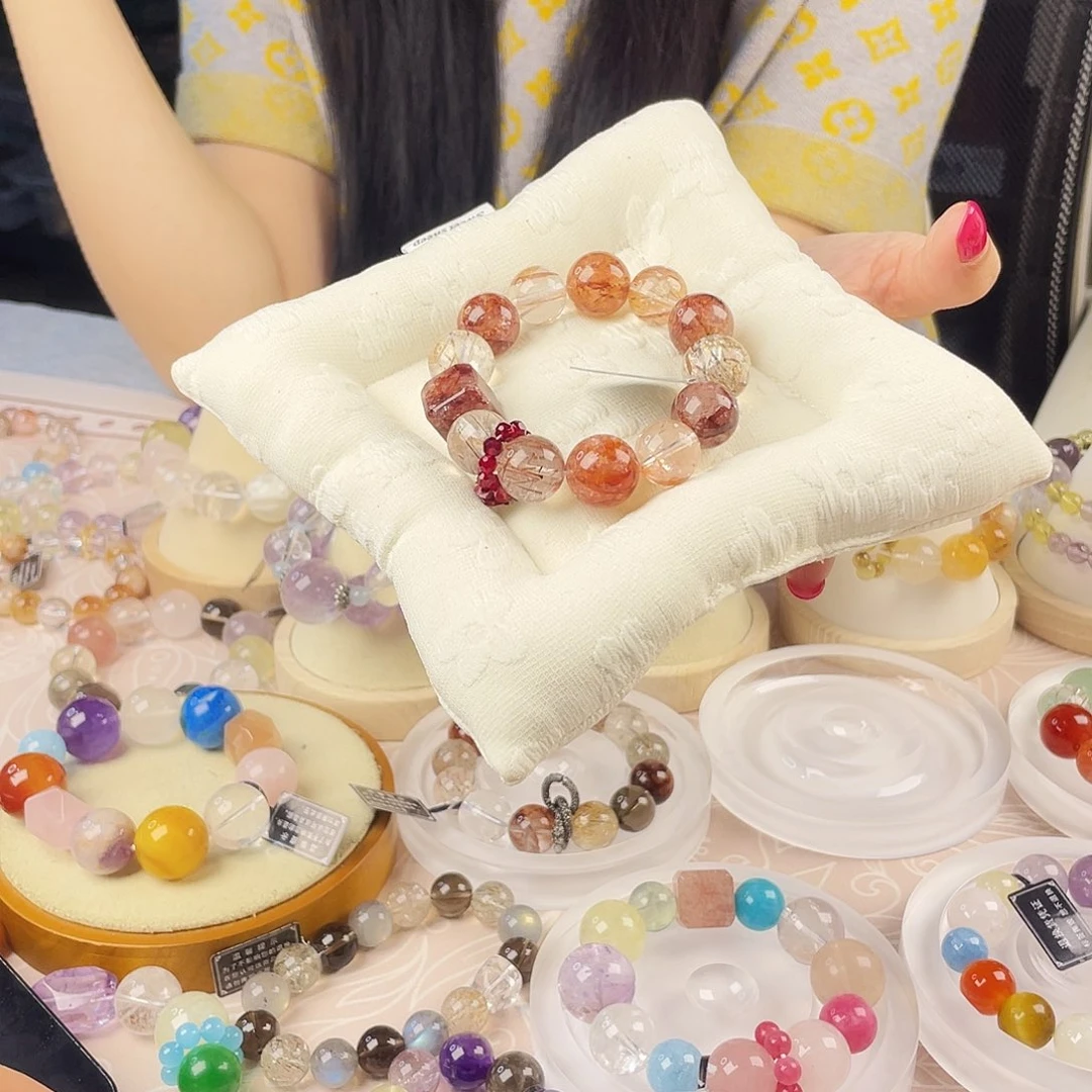 银S925镶嵌手链烟晶