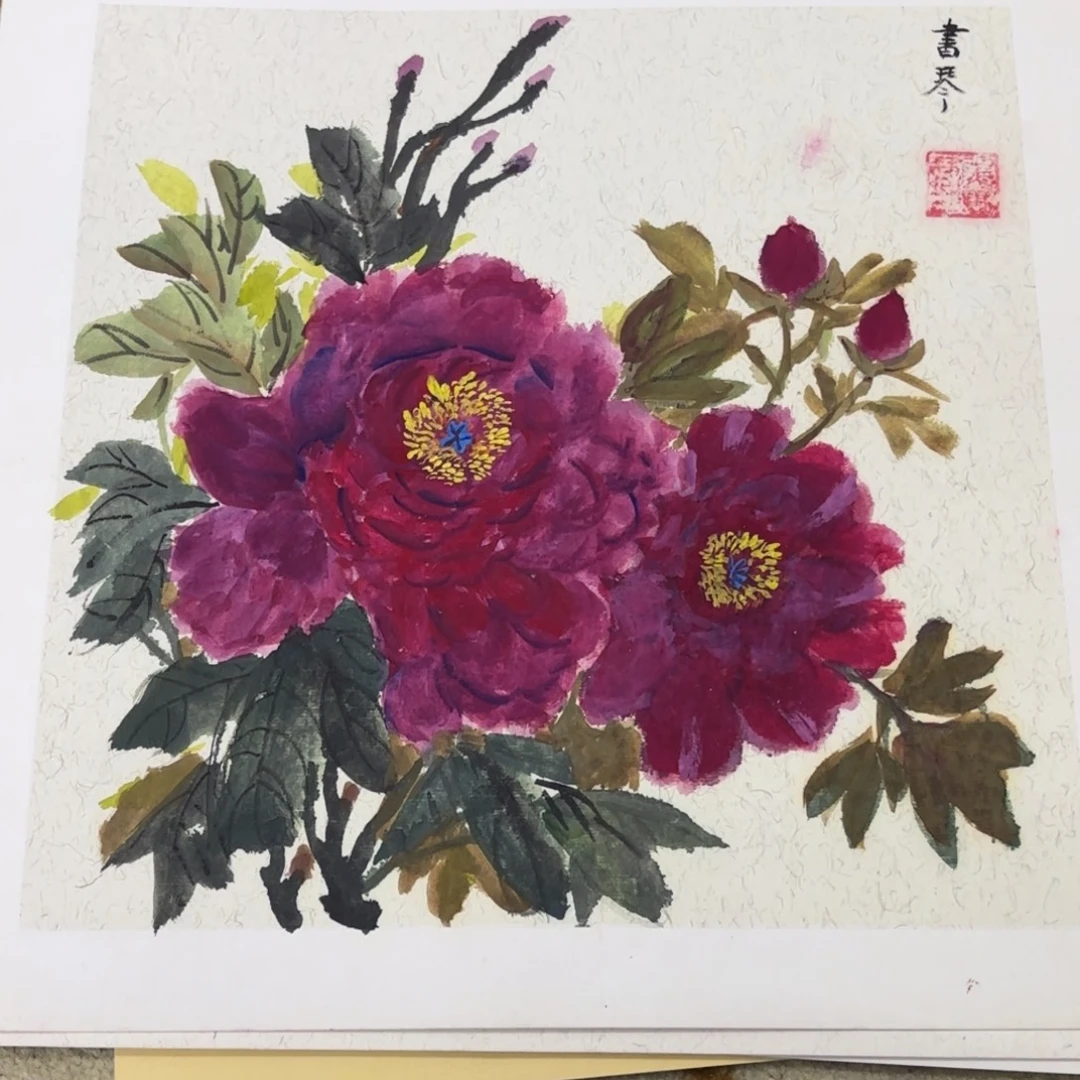国画38-38卡纸作品艺