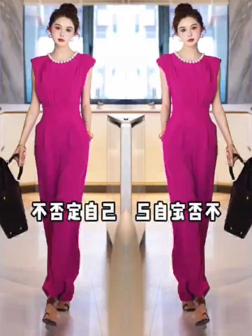 夏季新款时尚洋气显瘦连体裤