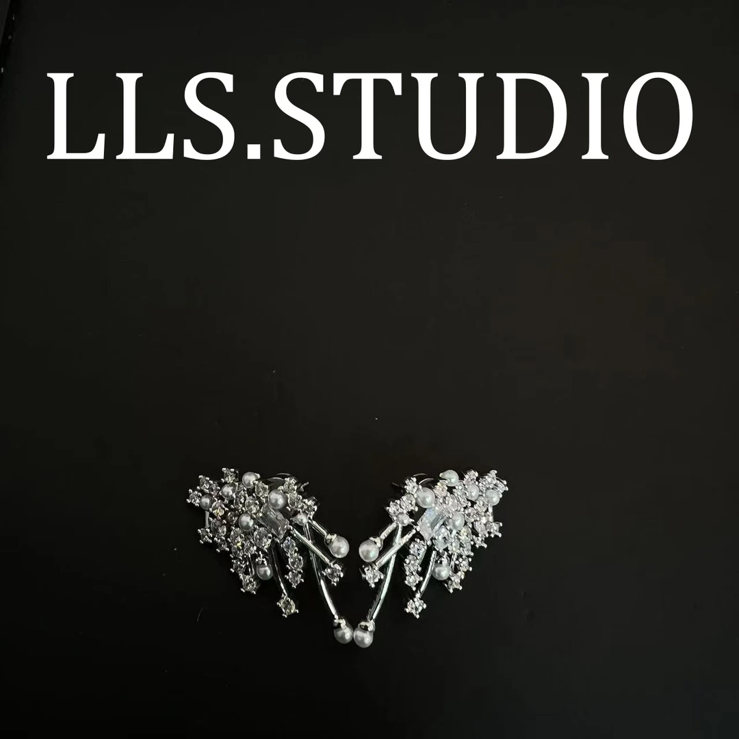 铜合金锆石耳饰 闪耀流星耳环  7215