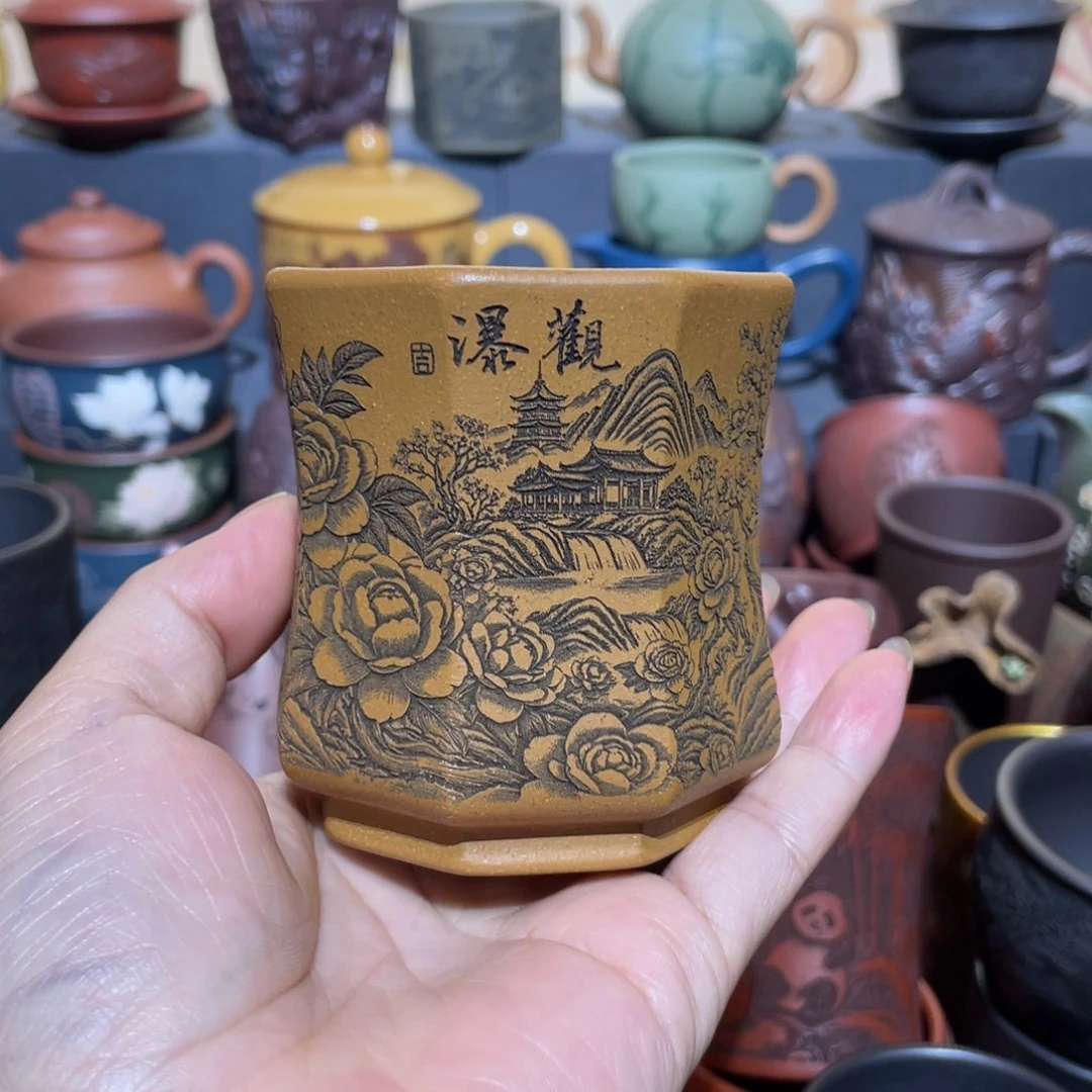 原矿紫砂手工主人杯