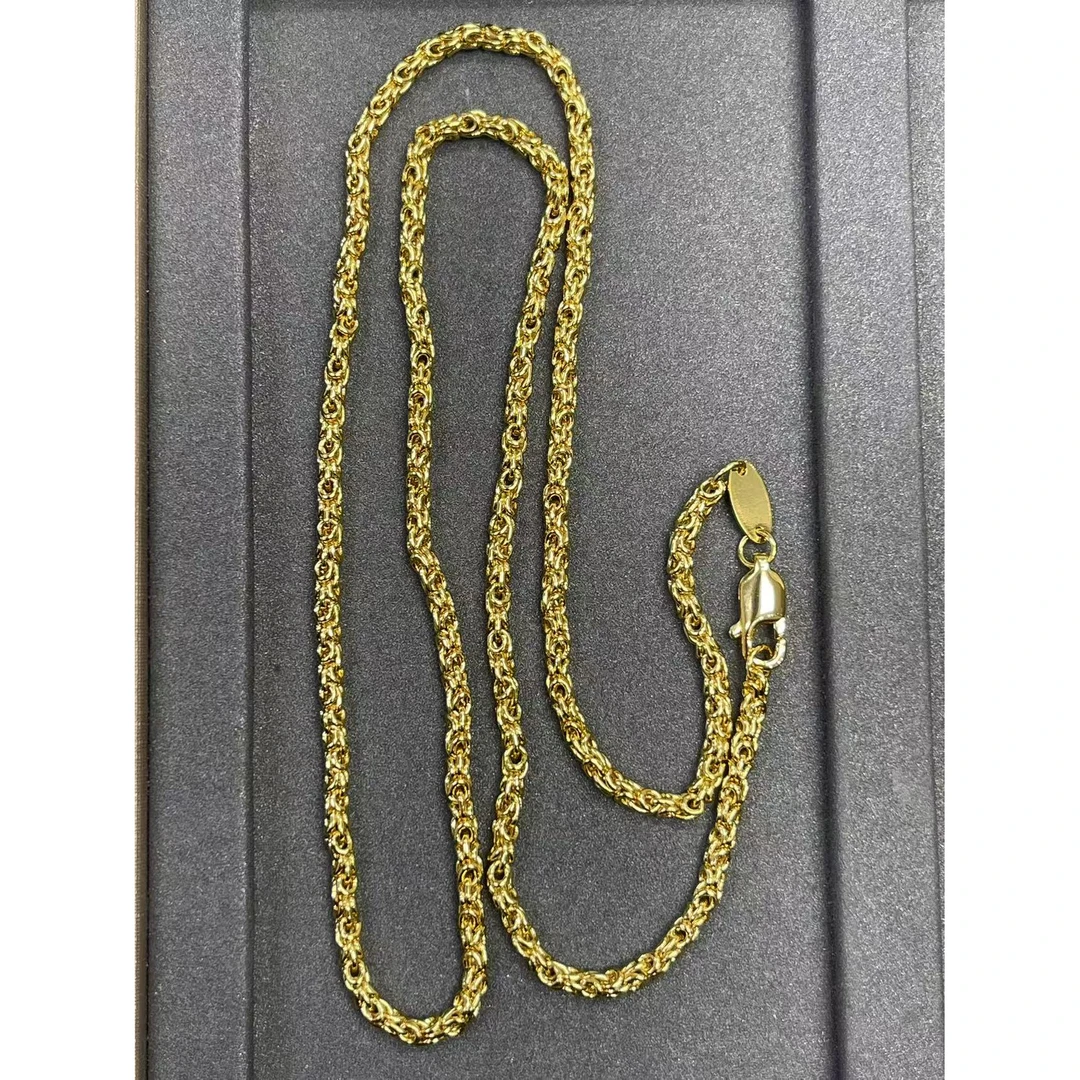 项链 福玺严选甄选黄麻花项链1273