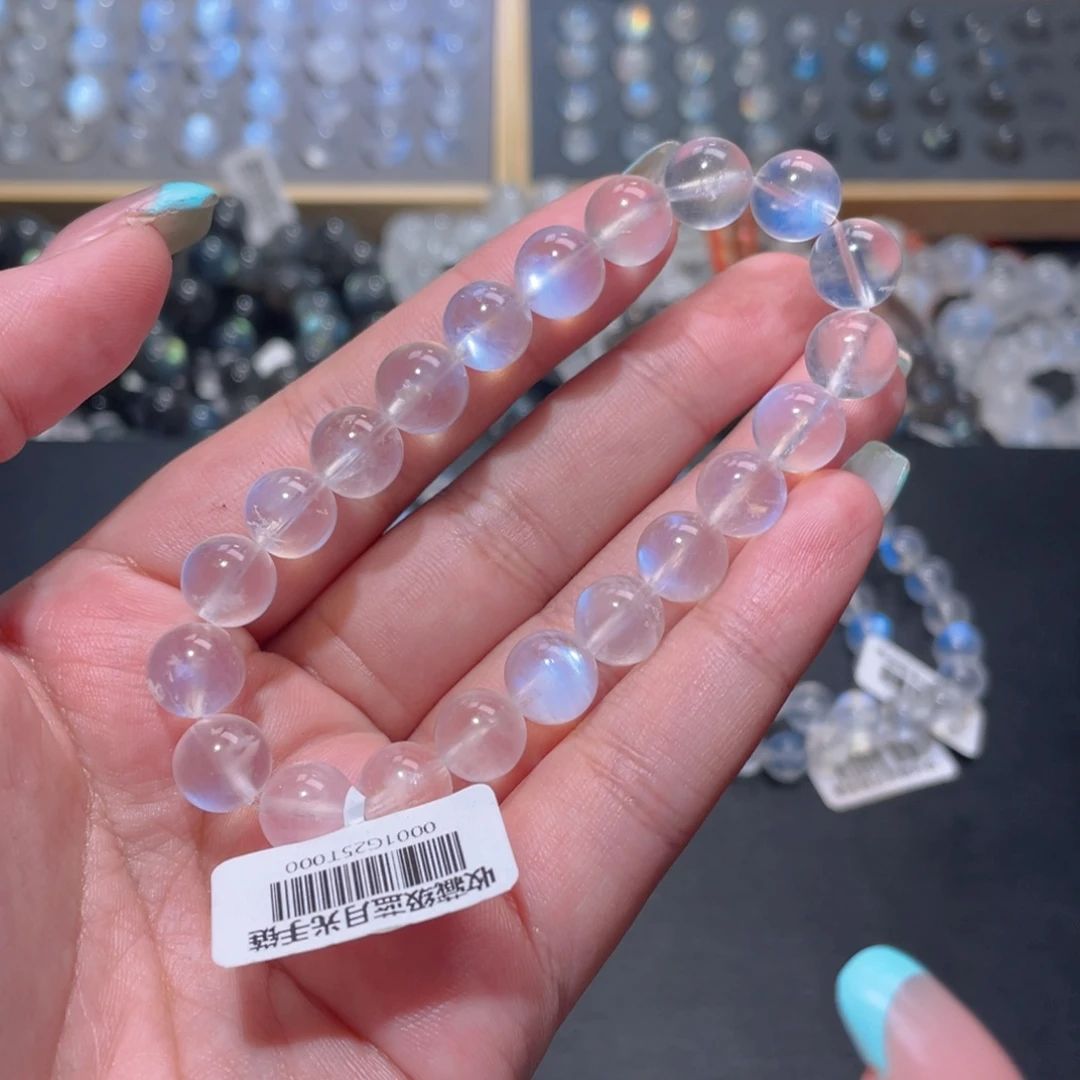f***n长石手链未镶嵌蓝月光手链9.5mm