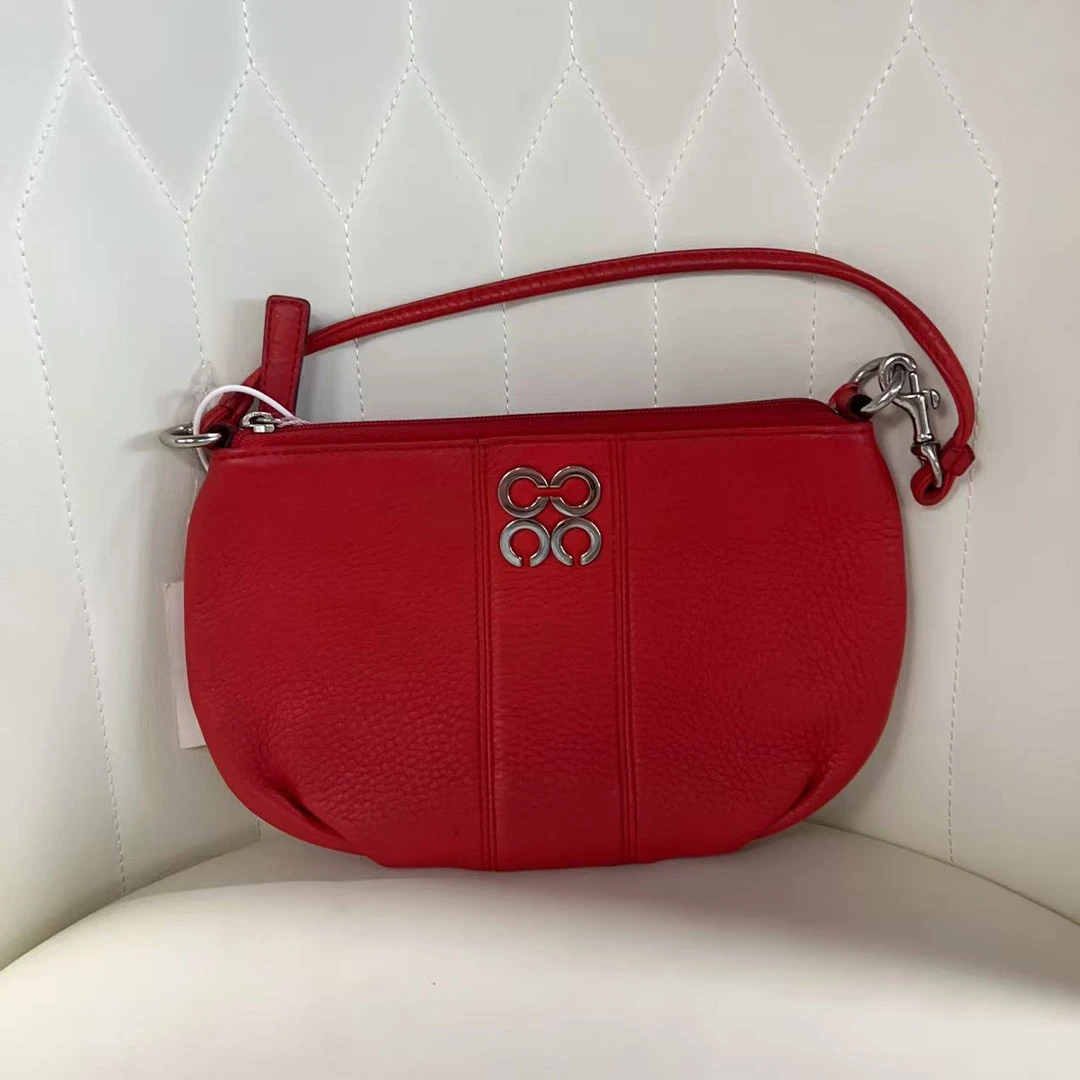 95新 COACH/蔻驰 蔻驰红色百搭腋下包