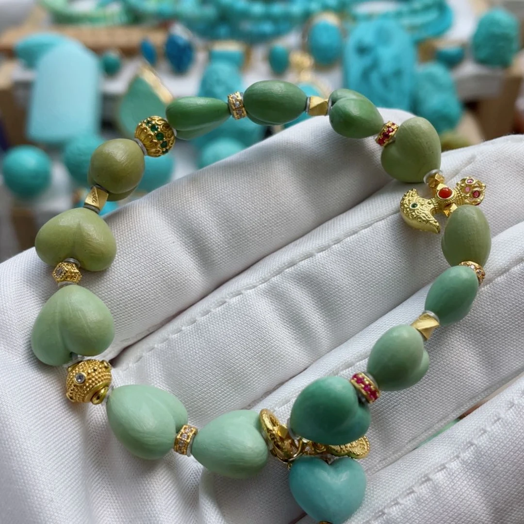 绿松石珠宝奇石未镶嵌