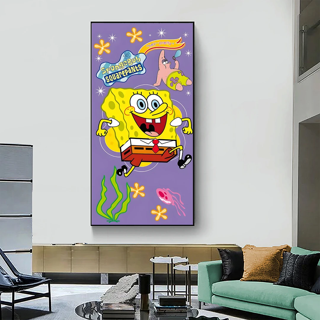 海绵宝宝 50*100厘米 铝合金晶瓷画