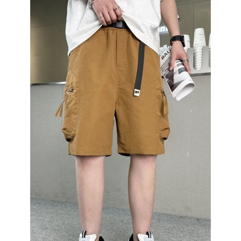 夏季新款男士爆款工装短裤休闲百搭透气美式直筒复古简约风五分裤