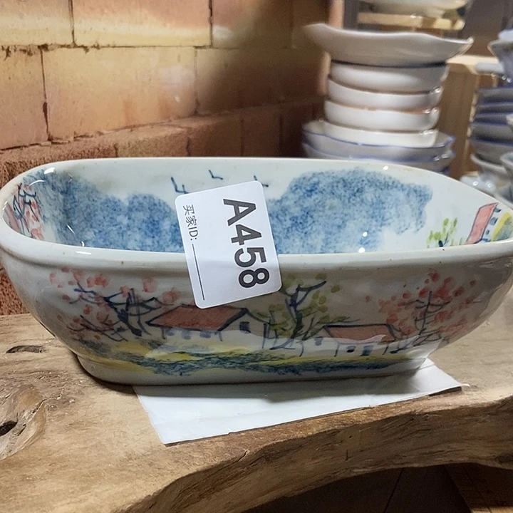 微瑕景德镇手绘高温釉下彩