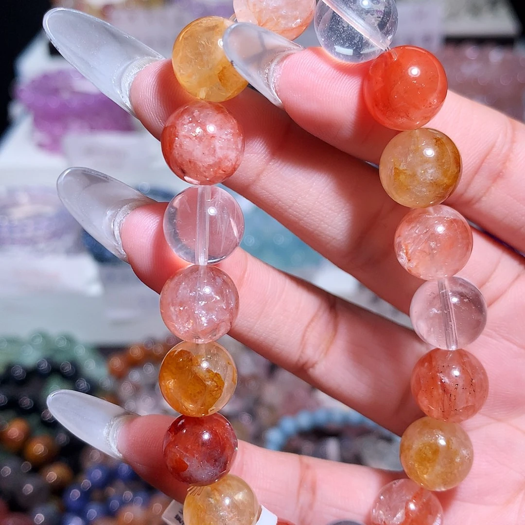 未镶嵌手链水晶彩胶花12m