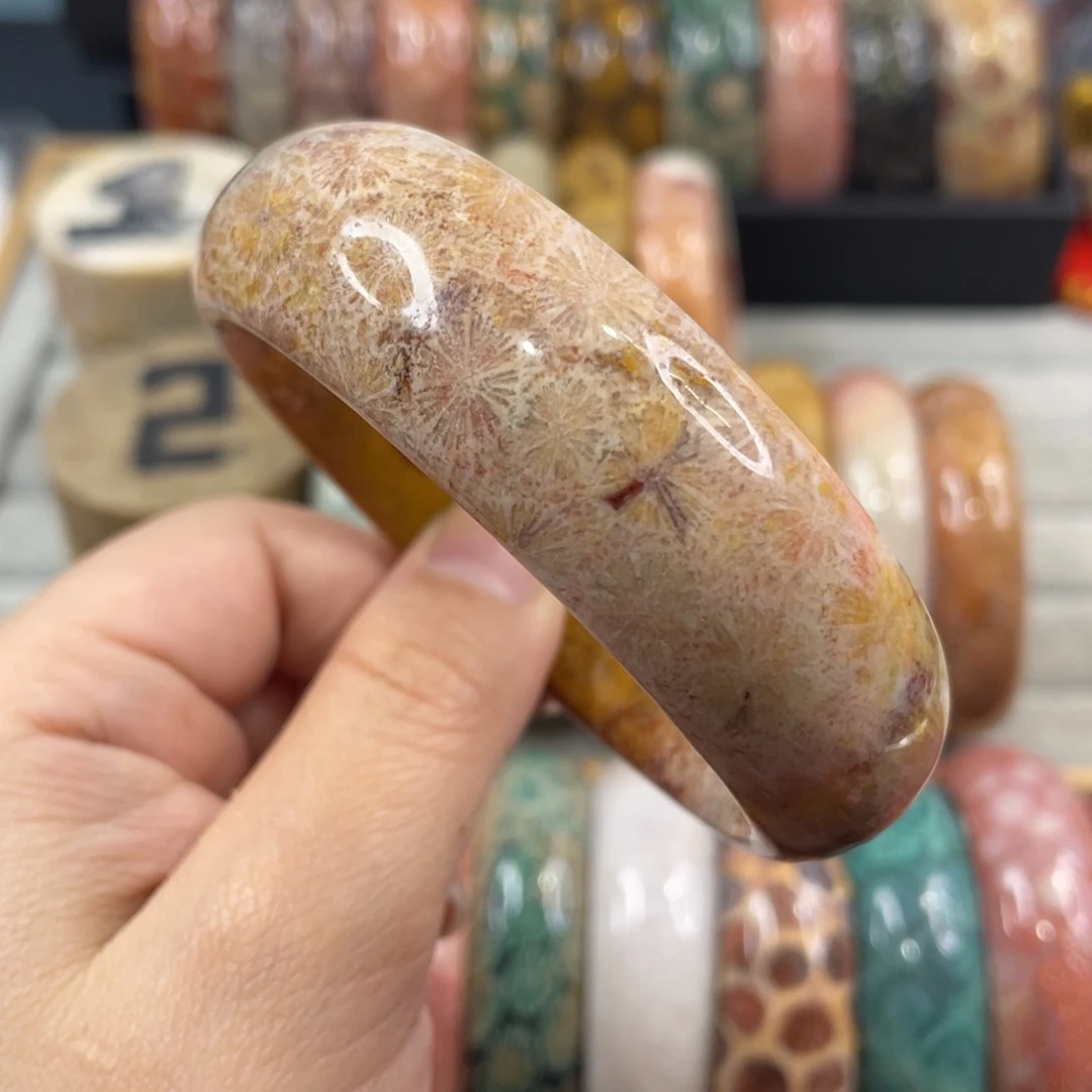 银S925镀金镶嵌手镯硅化玉