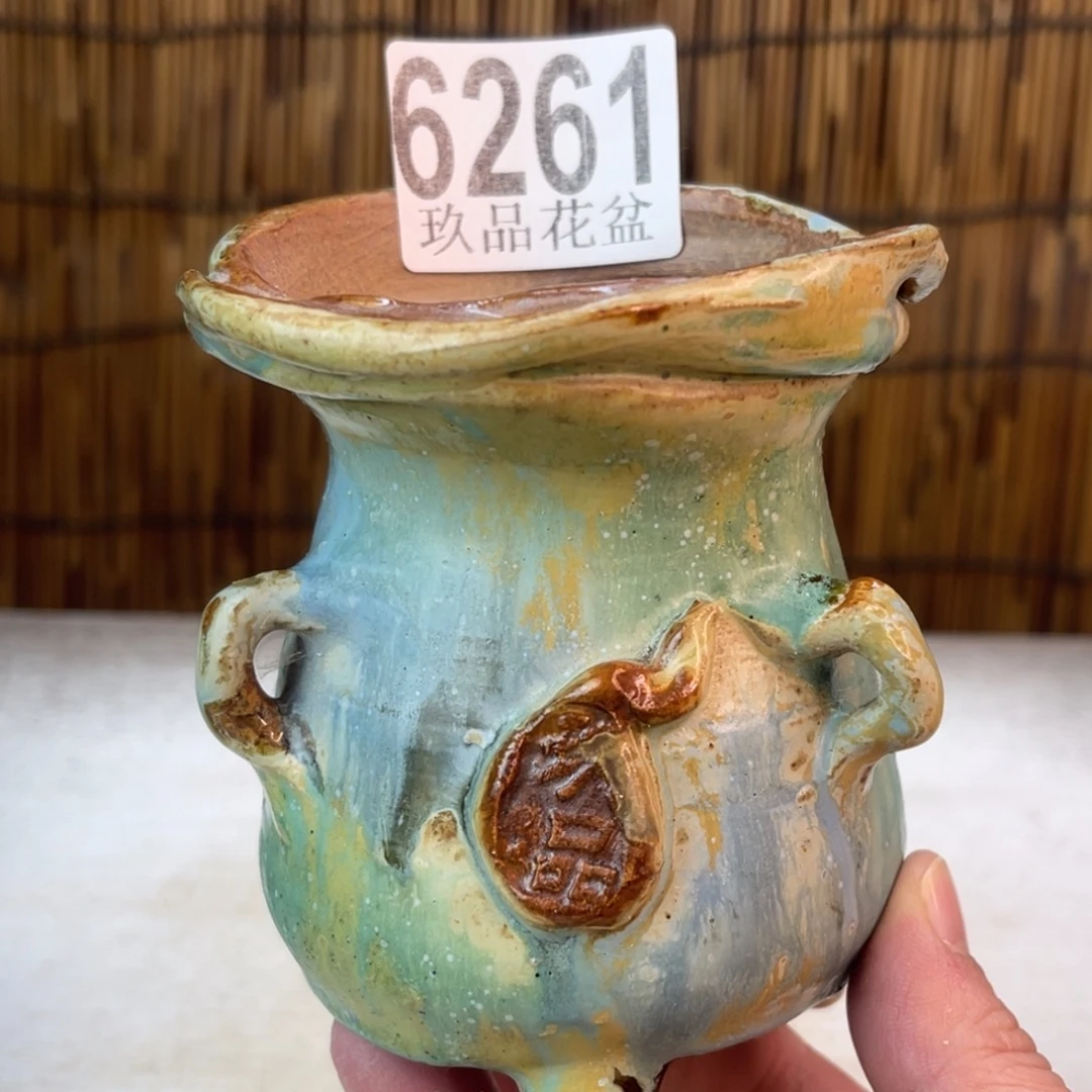 手工花盆默认瑕疵完美者勿拍