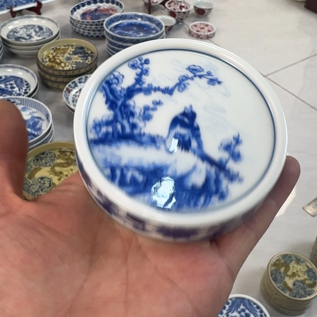 摆件陶喜上眉梢盖置