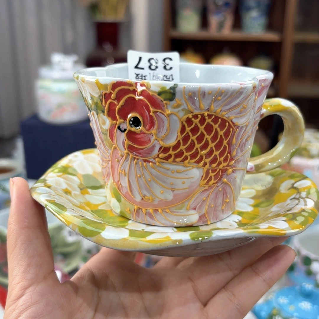 景德镇手绘高温釉下彩陶瓷茶具