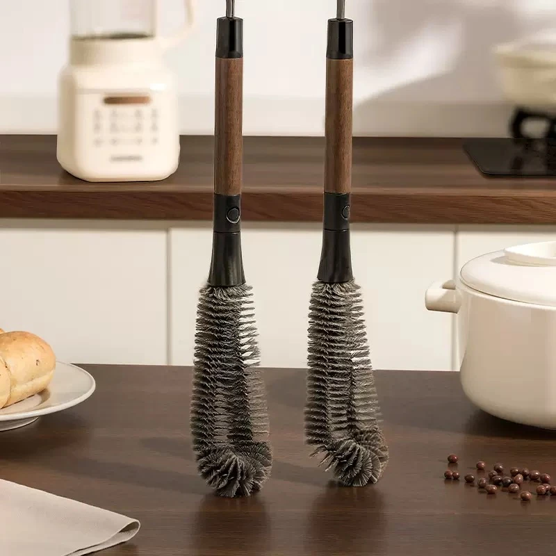 书雯不锈钢杯刷多功能二合一杯刷家用清洁用品工具可壁挂清洁杯刷