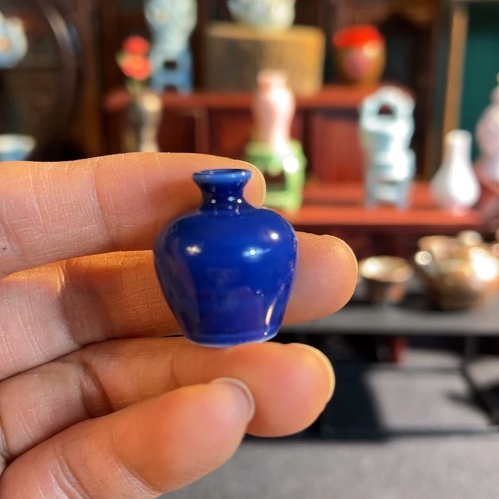 摆件微陶老王迷你花瓶