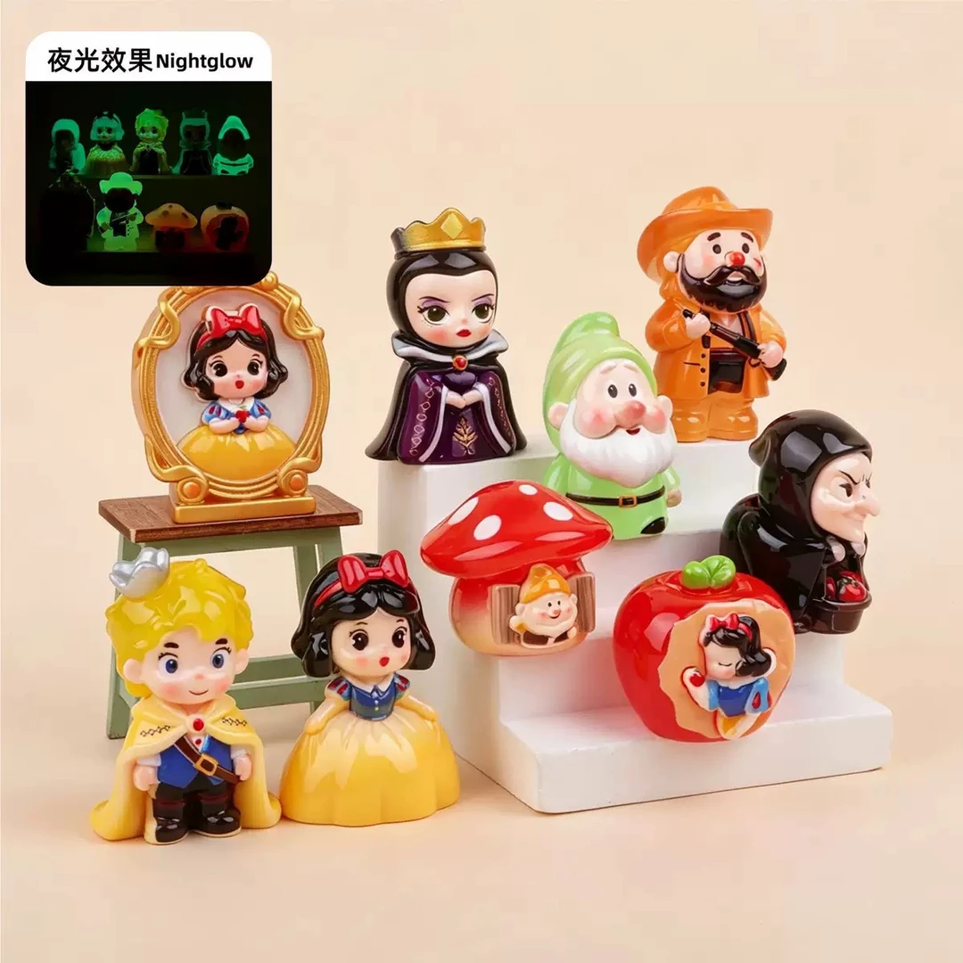 【夜光白雪公主】卡通立体树脂萌粒可爱桌面摆件