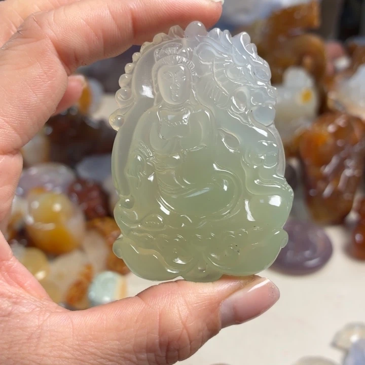 玛瑙/玉髓未镶嵌吊坠(不含链)