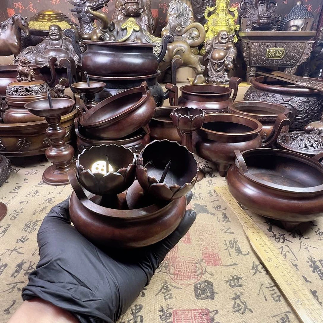 无****州香炉 家用供香炉 风水摆件 聚宝盆 家居摆件