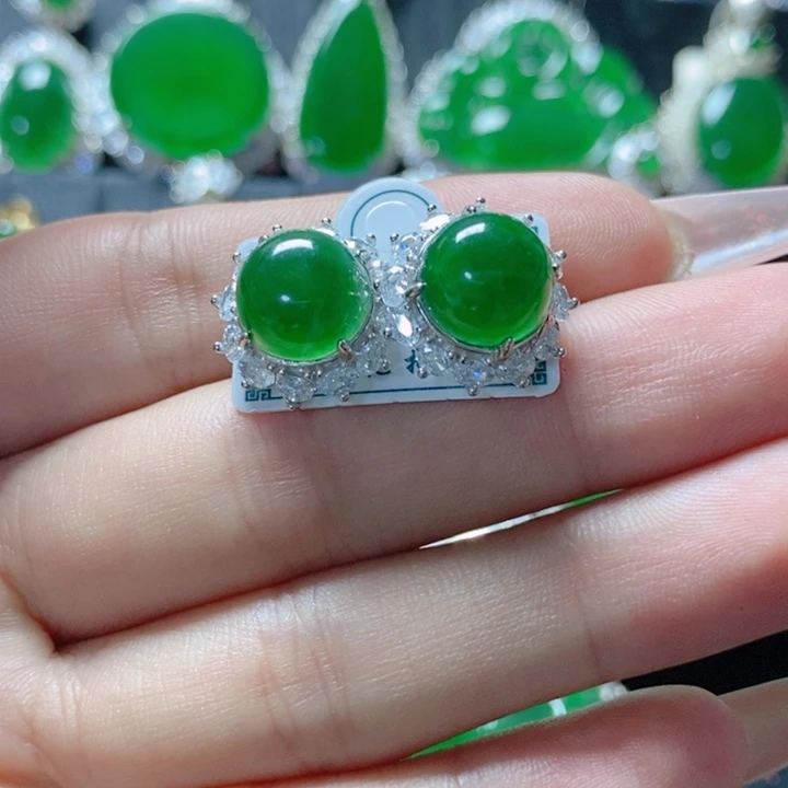 翡翠颈饰银S925镶嵌