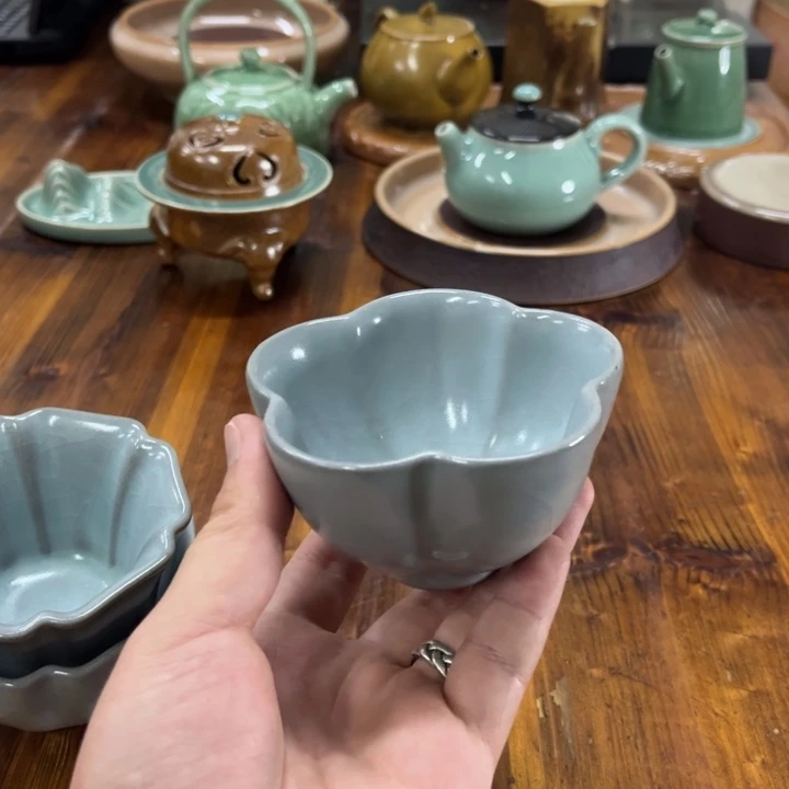 龙泉青瓷茶器微瑕8987