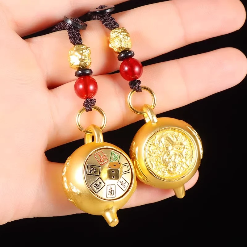 2025蛇年新款十二生肖把把壶马上胡钥匙扣麻将小挂饰件摆件手把件