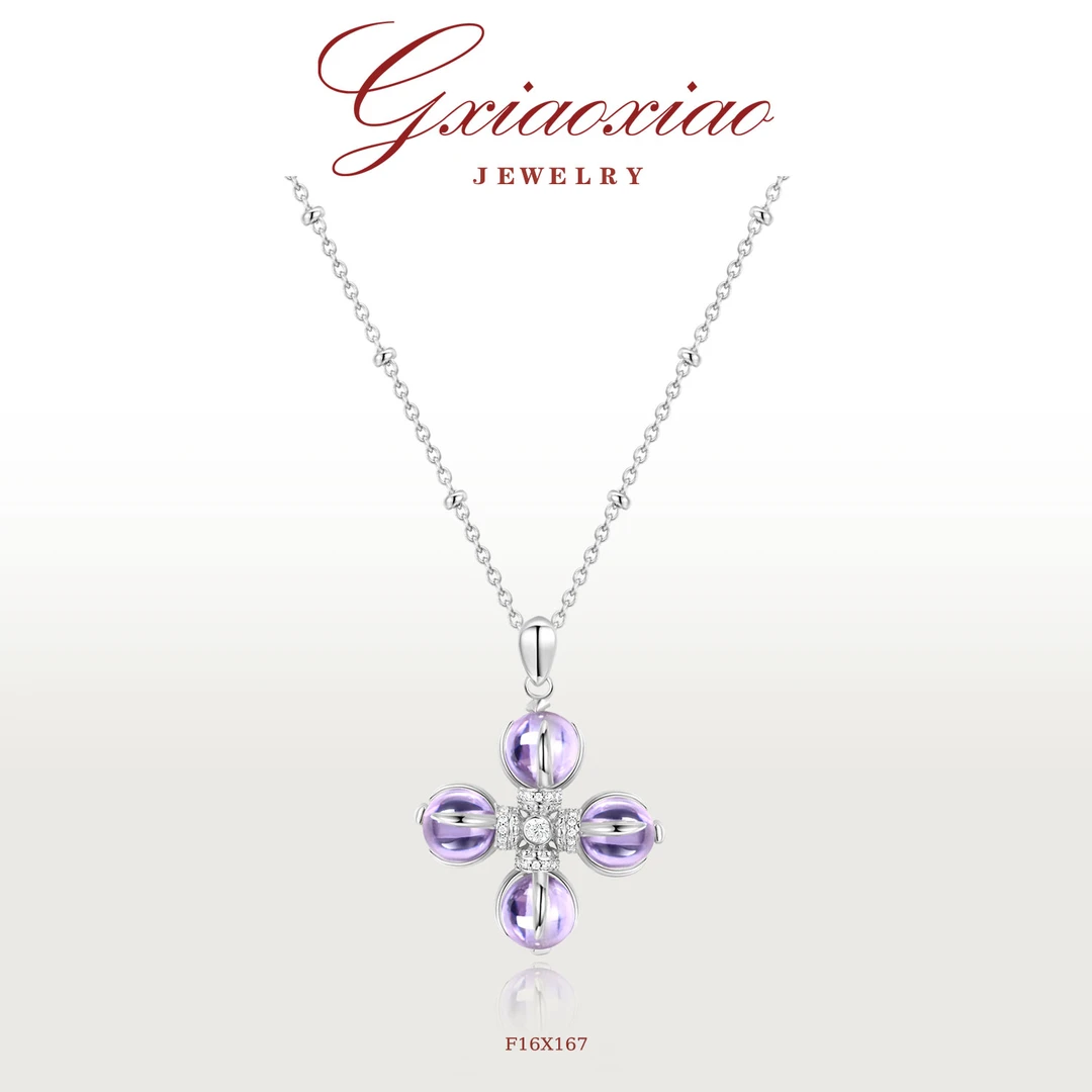 G XIAOXIAO 【棱光十字刚杵】时尚气质百搭项链F16X167新年礼物