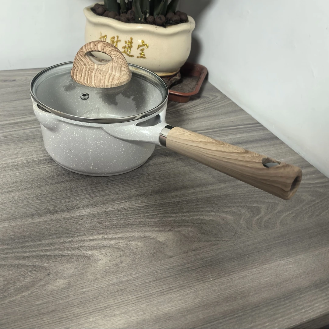 16cm小卡佰丽奶锅系列不沾奶锅家用高颜值加厚多功能料理锅微瑕疵