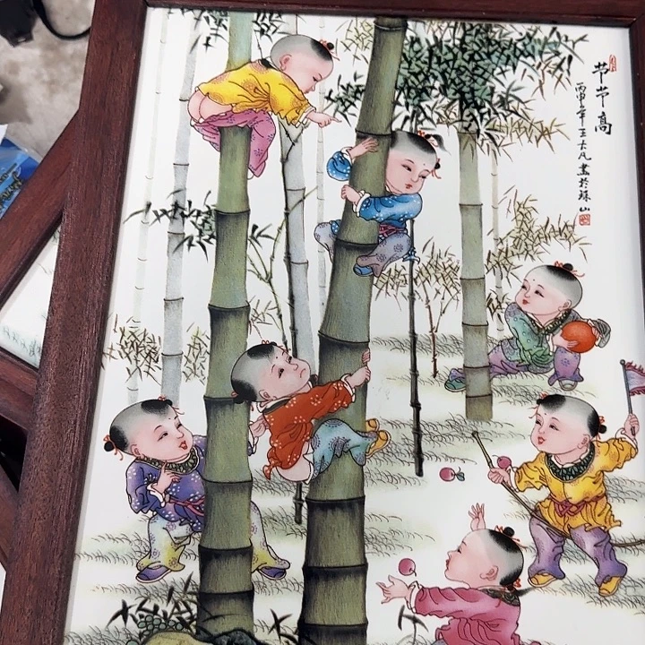 瓷片瓷板画瓷板画