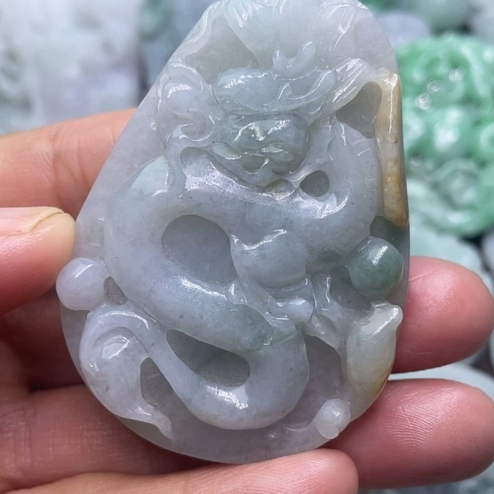 定制翡翠未镶嵌缅甸翡翠吊坠