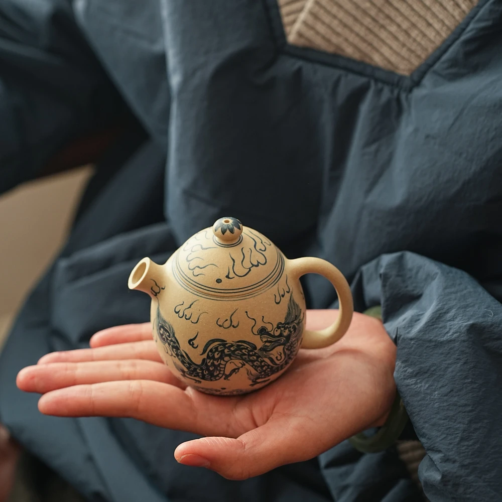 树见造物×三廖堂丨《龙蛋》紫砂 茶壶 中式