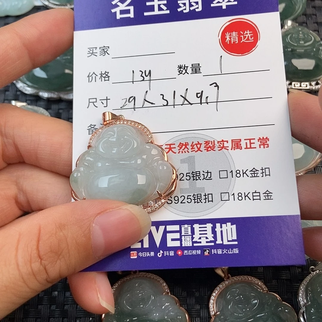 翡翠银S925镶嵌颈饰