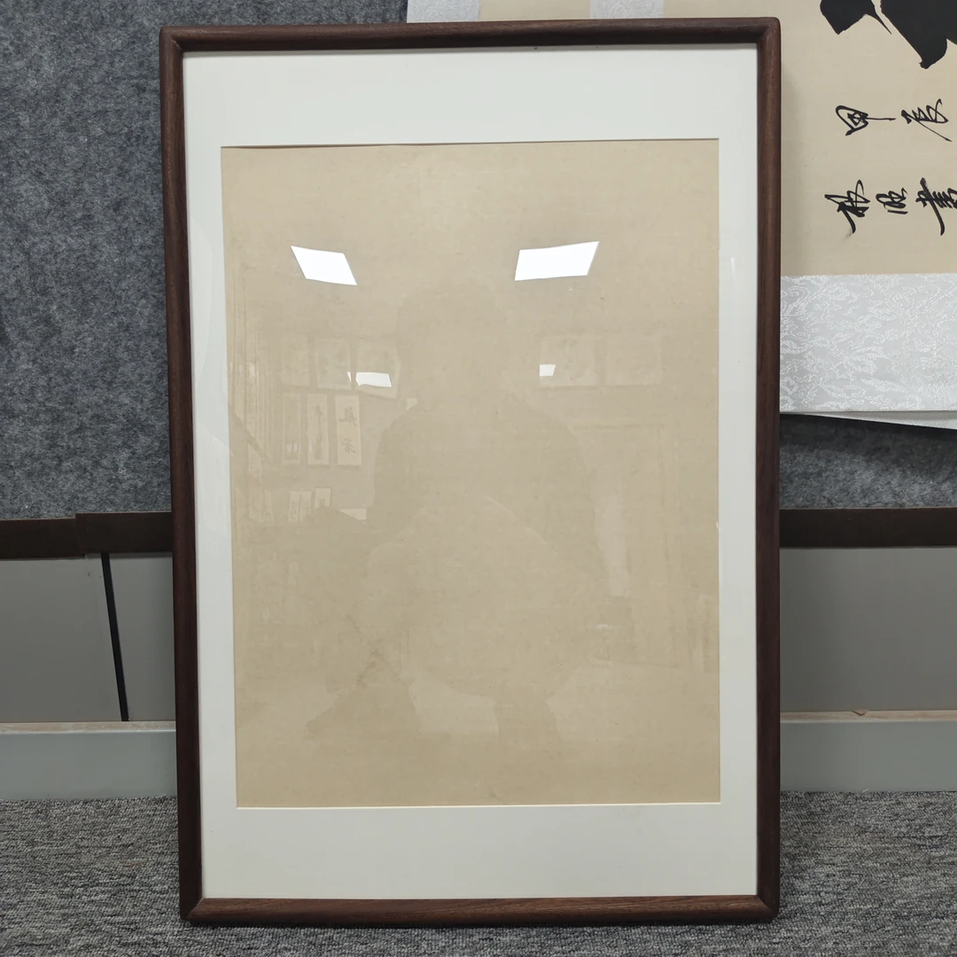 【全新福利】40*60沙比利乌檀木原木原色实木榫卯高端实木榫卯画框