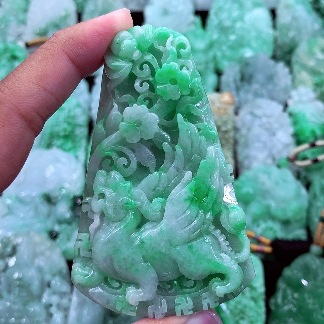 翡翠未镶嵌吊坠(不含链)