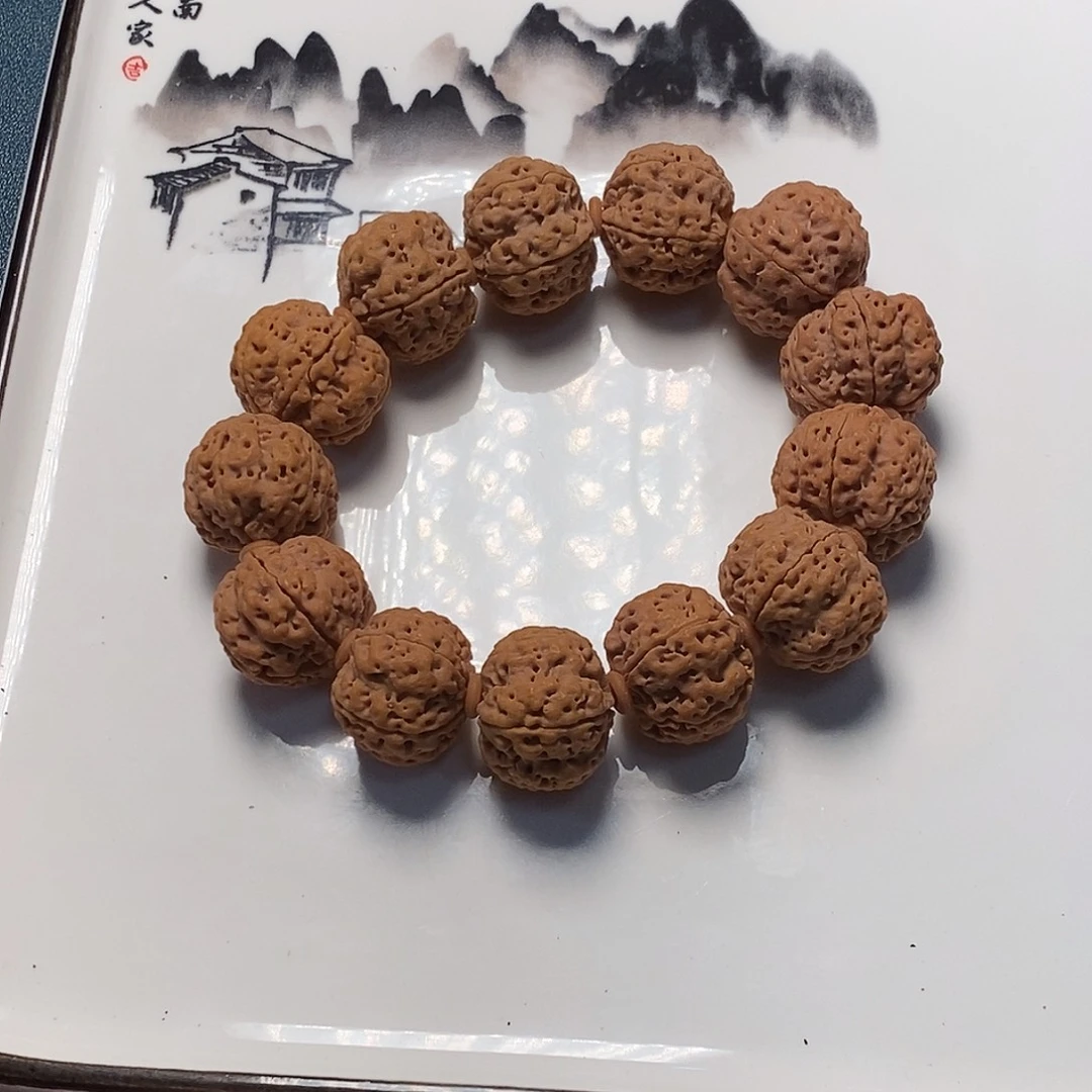 金刚菩提手串尺寸不指定姜黄色梅花五面龙大金刚