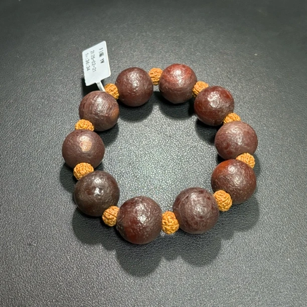 清代玛瑙圆珠手串/古91091