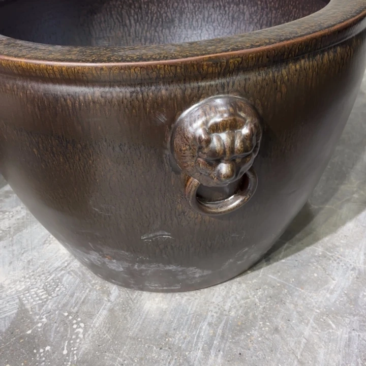 古铜狮子头微瑕尺寸63-43