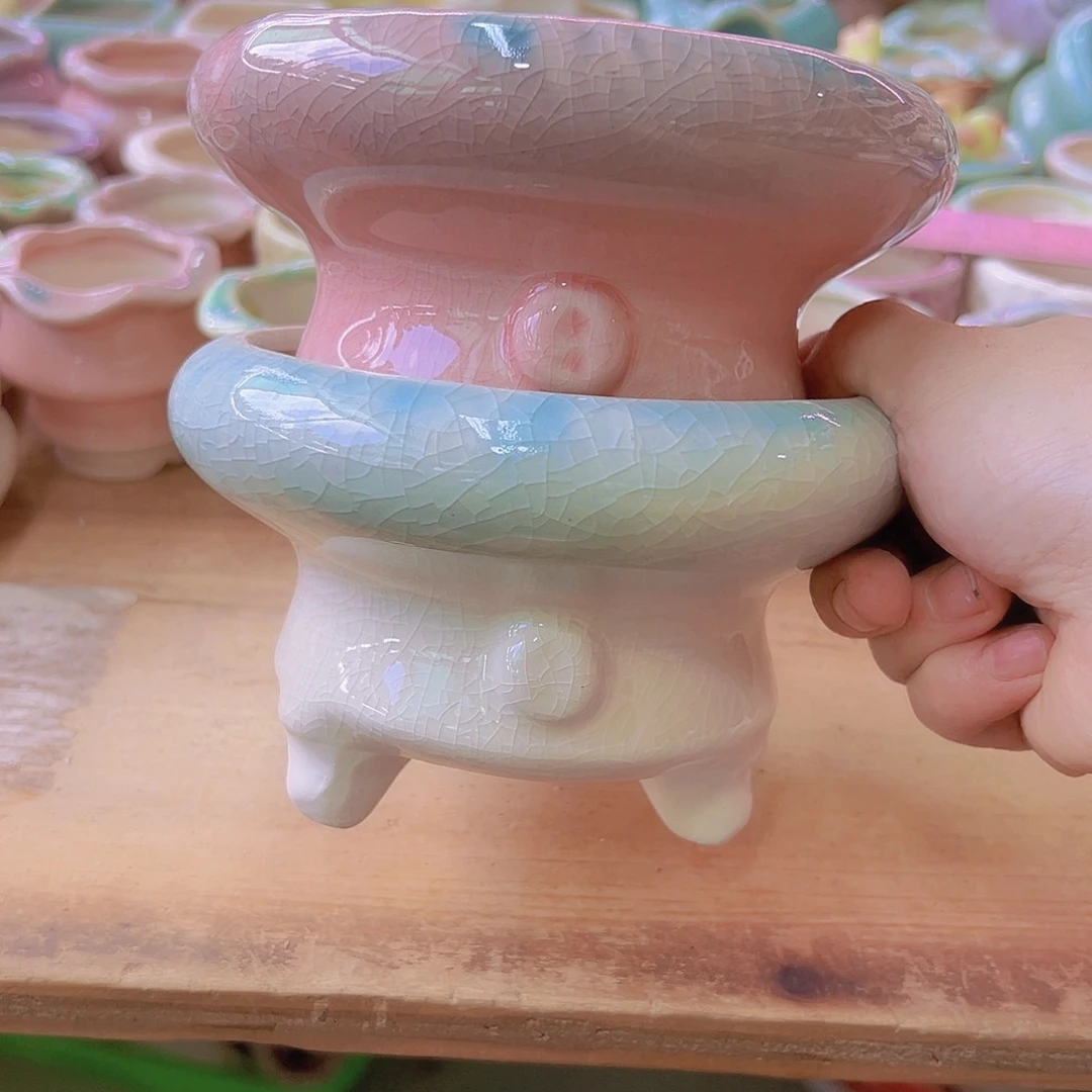 陶瓷花盆当场满12包邮