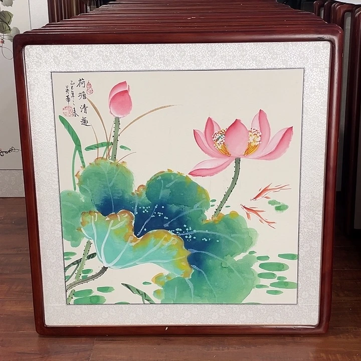 国画带框尺寸63*63厘米