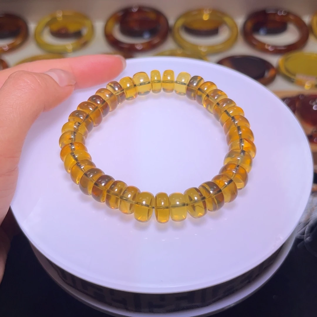 未镶嵌琥珀手镯手串