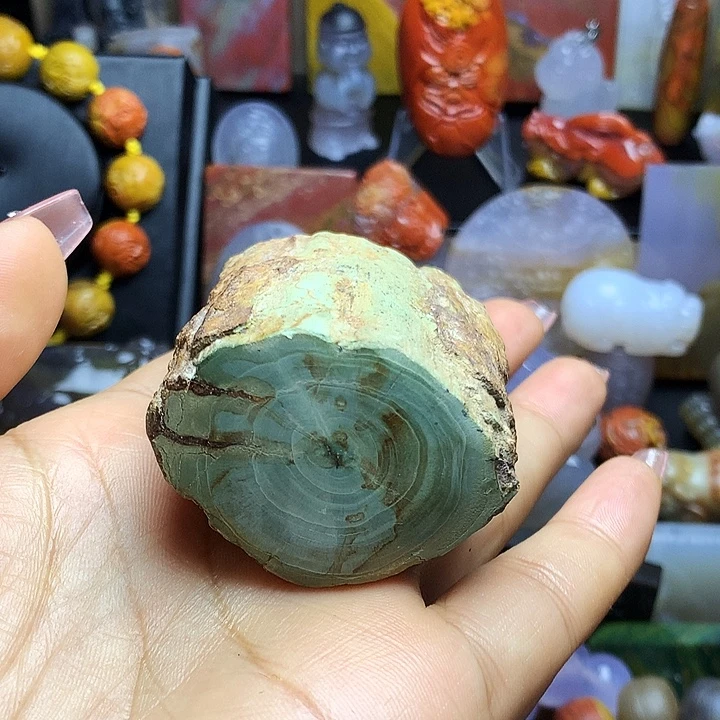 硅化玉未镶嵌吊坠(不含链)